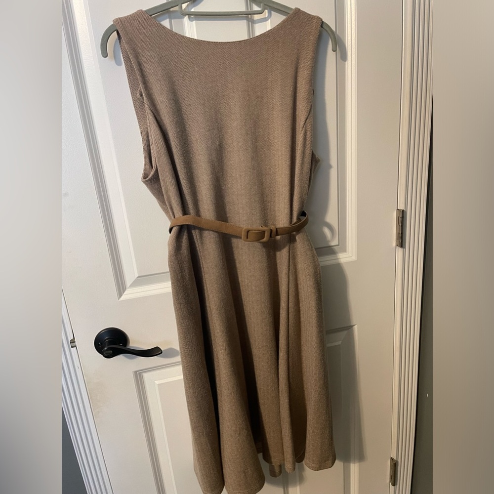 Ralph Lauren Tan Midi Dress